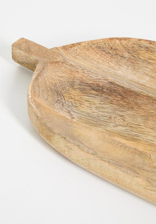 H&S - Sabi leaf shaped tray - natural