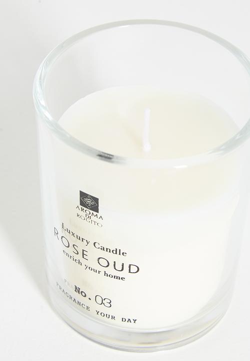 H&S - Glass Scented Candle - Rose Oud