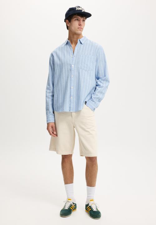 Cotton On - Baggy Denim Short - Bone