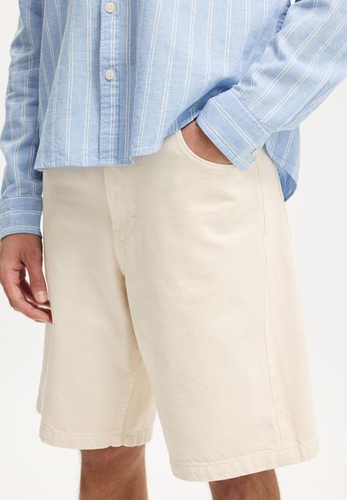 Cotton On - Baggy Denim Short - Bone