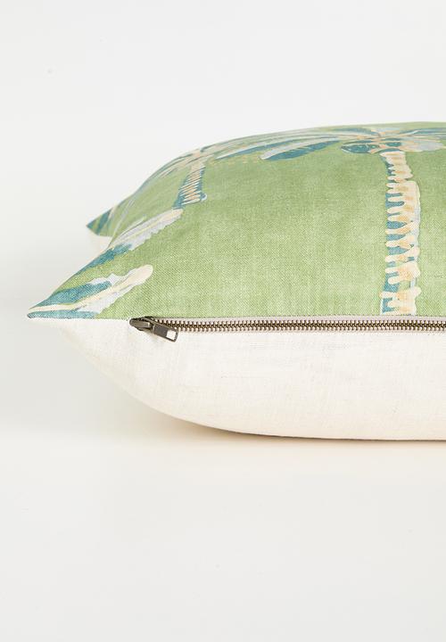 Hertex Fabrics - Lush palm cushion cover - green