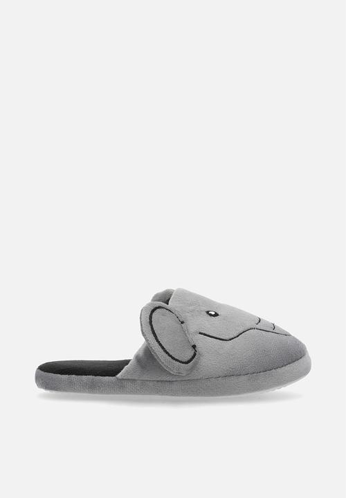 Pop Candy - Elephant slippers - grey