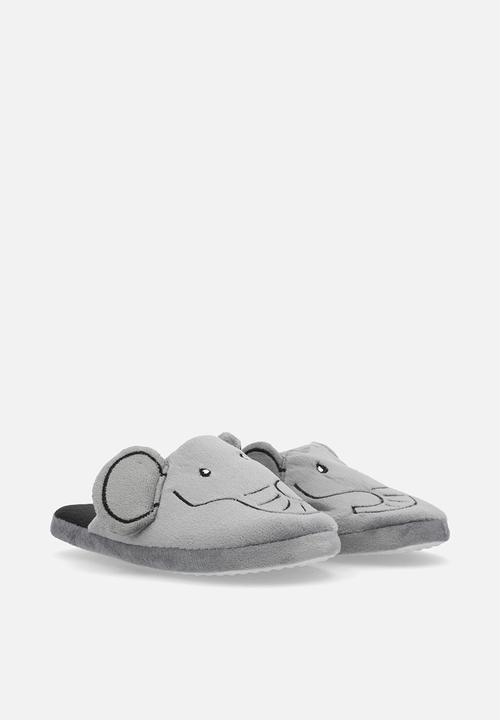 Pop Candy - Elephant slippers - grey