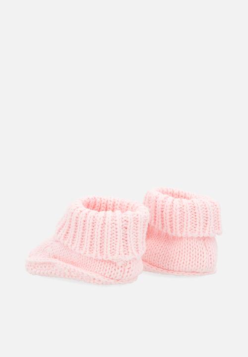 Pop Candy - Woollen kitty booties - pink