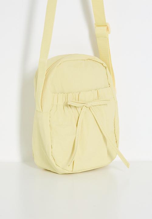 Pop Candy - Mini shoulder bag with gathered pockets - pale yellow