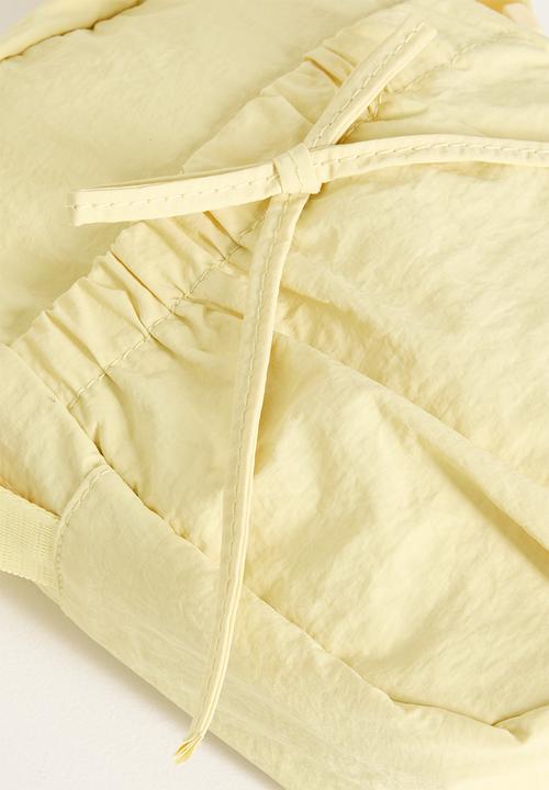 Pop Candy - Mini shoulder bag with gathered pockets - pale yellow