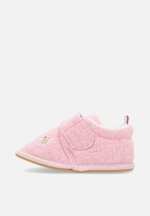 Pop Candy - Adjustable strap fastener slippers - pink