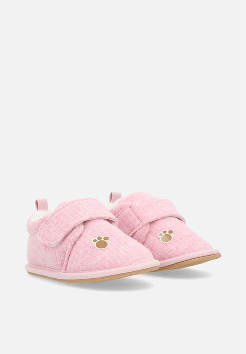 Pop Candy - Adjustable strap fastener slippers - pink