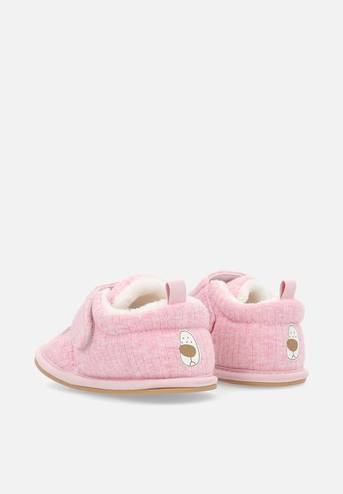 Pop Candy - Adjustable strap fastener slippers - pink