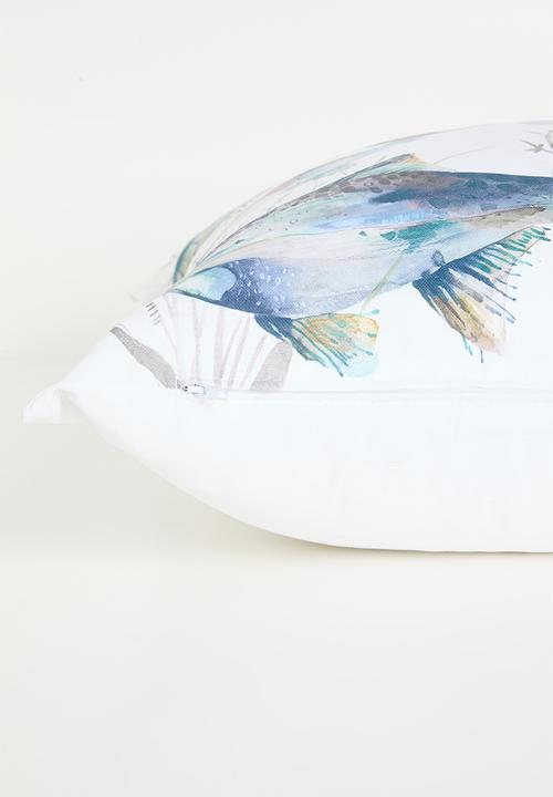 Grey Gardens - Fish pond cushion cover - multi