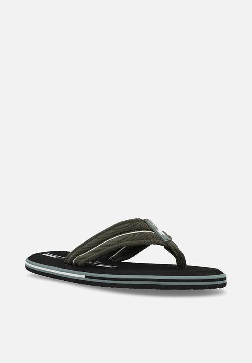 POLO - Petersham heritage flip flop - black/olive