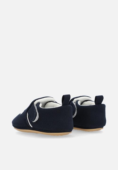 Pop Candy - Helicopter embroidered strap boots - navy