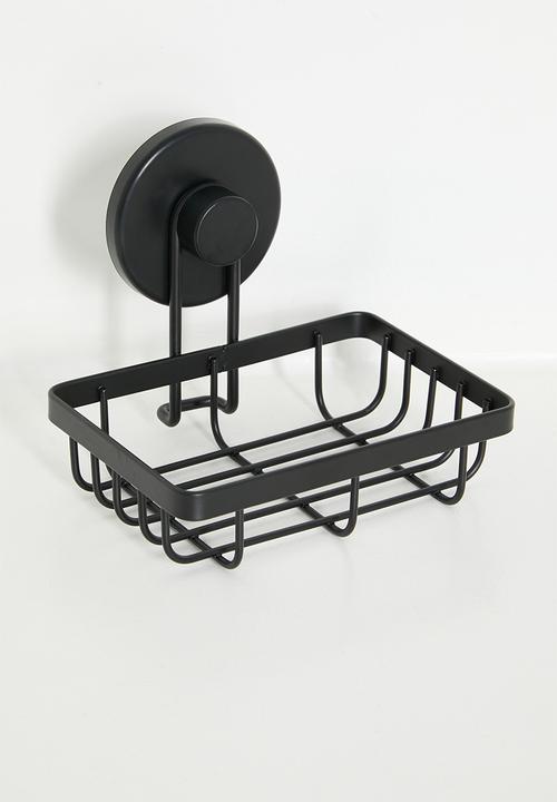 Bathroom Solutions - Suction soap dish - black