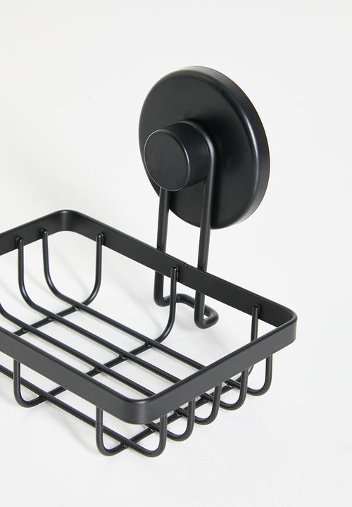 Bathroom Solutions - Suction soap dish - black
