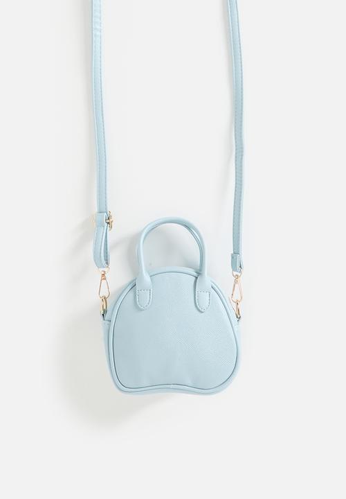 Pop Candy - Mini handbag with detachable strap & bow feature - pastel blue