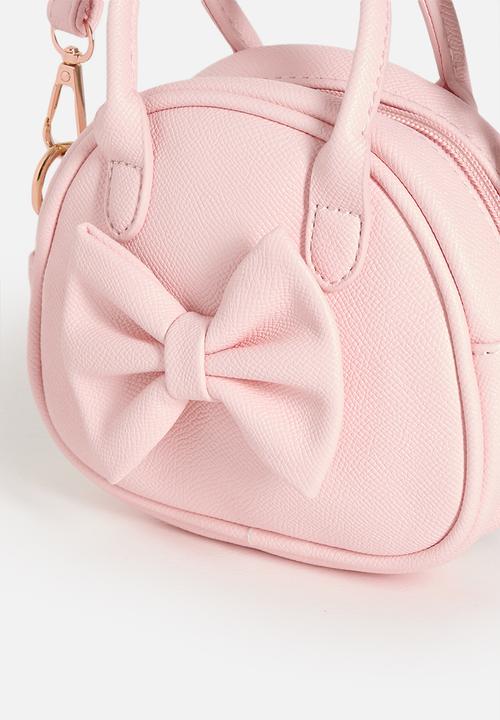 Pop Candy - Mini handbag with detachable strap and bow feature - pink