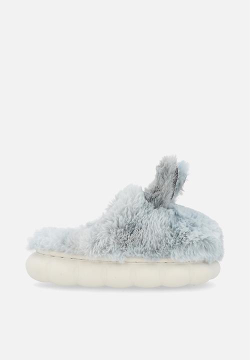 Pop Candy - Fluffy animal ear slippers - grey