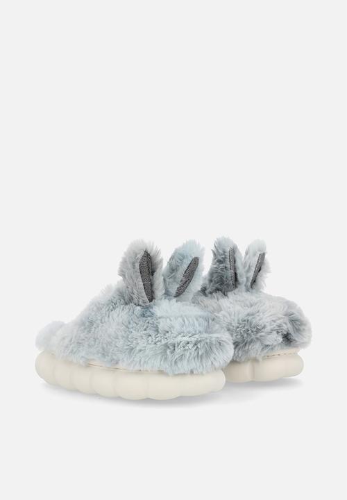 Pop Candy - Fluffy animal ear slippers - grey