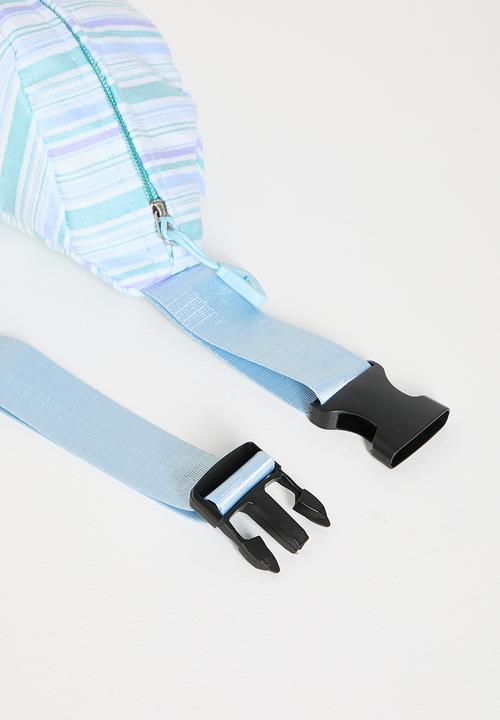 Pop Candy - Unbalanced stripe belt bag - blue/multi