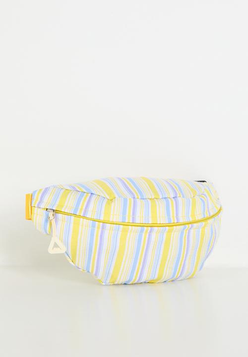 Pop Candy - Unbalanced stripe belt bag - yellow/multi