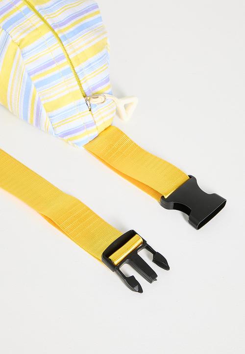Pop Candy - Unbalanced stripe belt bag - yellow/multi