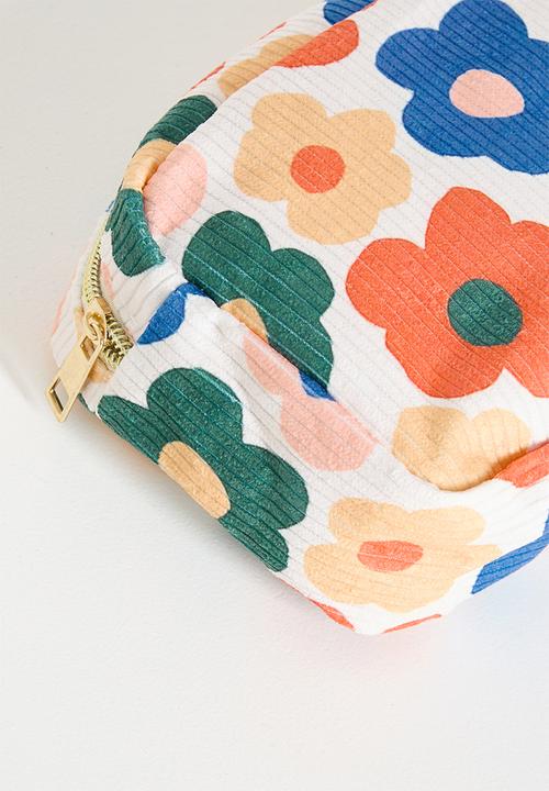 Pop Candy - Corduroy cosmetic bag - white/floral multi