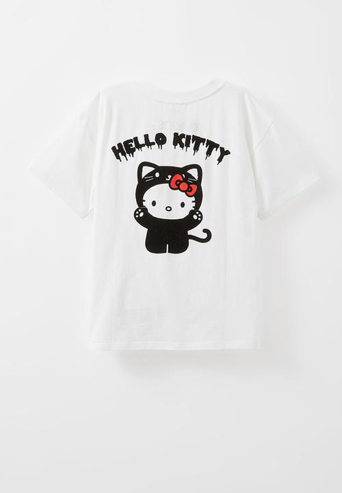 Cotton On - License drop shoulder short sleeve tee - lcn san hello kitty halloween/vanilla