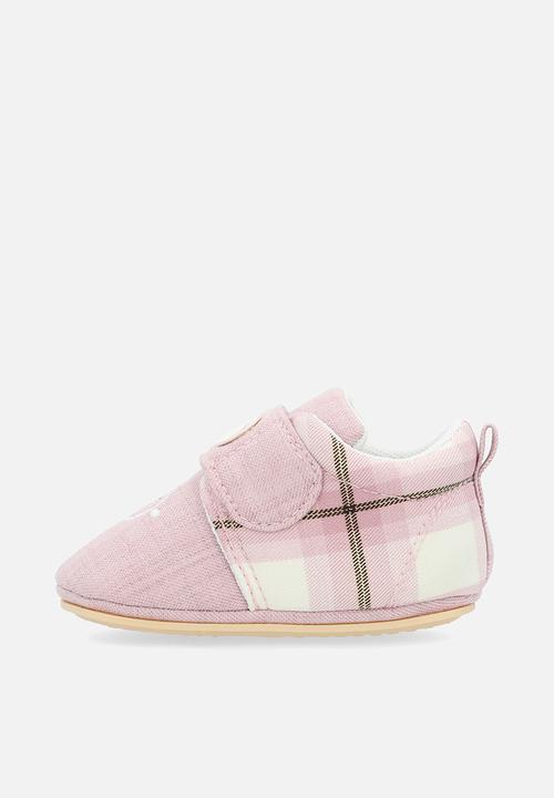 Pop Candy - Adjustable fastener strap shoes - pink check/pink