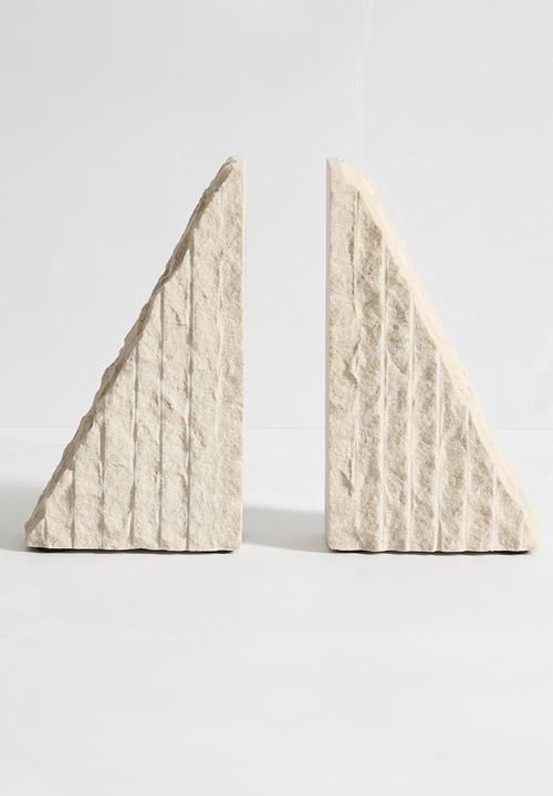 Sixth Floor - Sandstone Bookends - Natural