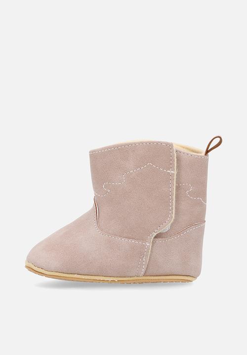Pop Candy - Laser cut-out soft boots - dusty pink