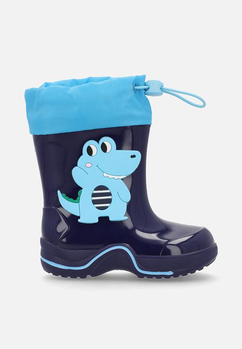 Pop Candy - Croco rainboot - navy & blue