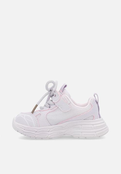 Pop Candy - Chunky trainers with butterfly applique detail - lavender blush