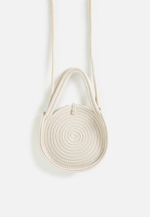 Pop Candy - Straw canteen bag with grown-on handle - stone