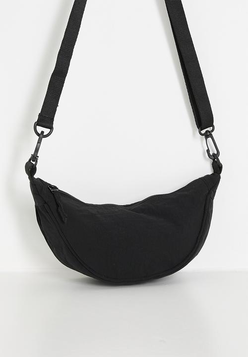 Pop Candy - Crescent moon bag with detachable strap - black