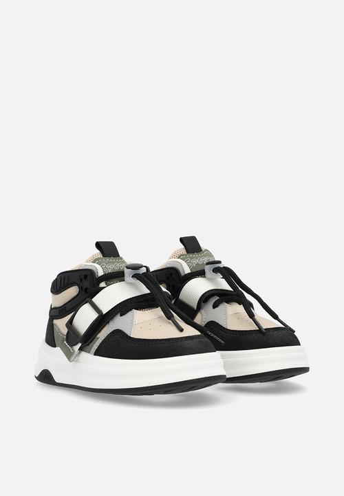 Pop Candy - Hi-top sneakers with elastic strap and drawstring - multi neutral