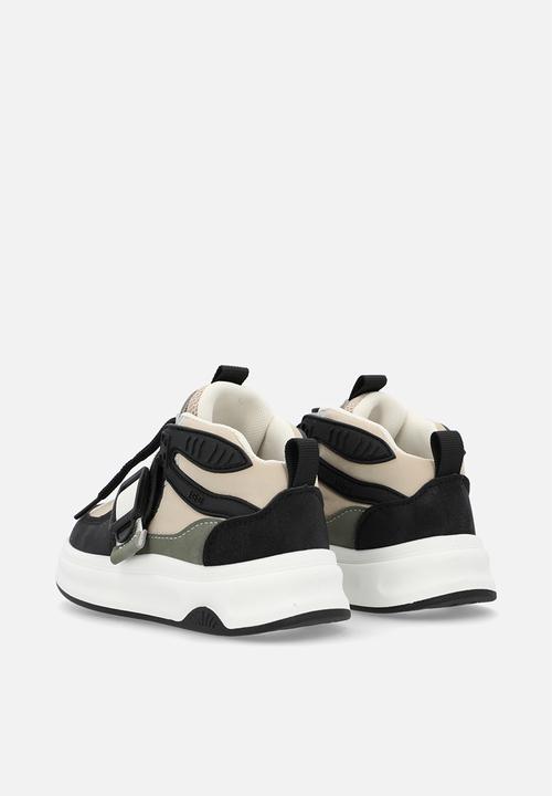 Pop Candy - Hi-top sneakers with elastic strap and drawstring - multi neutral