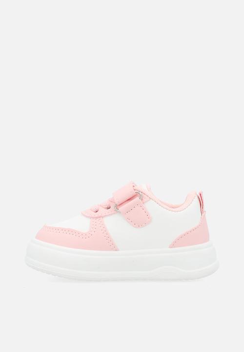 Pop Candy - Sneaker with sequin-filled resin heart - pink/white