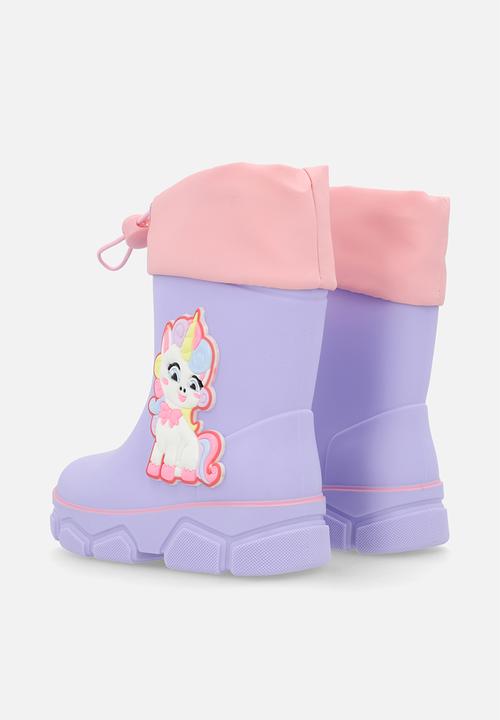 Pop Candy - Unicorn rainboot - lilac/pink