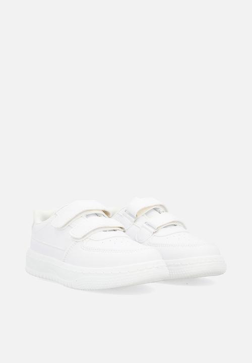 Pop Candy - K adjustable fasteners strap sneaker - white