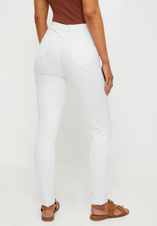 Stella Morgan - Pull-On Legging With Narrow Waistband - White