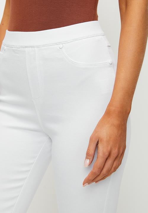 Stella Morgan - Pull-On Legging With Narrow Waistband - White