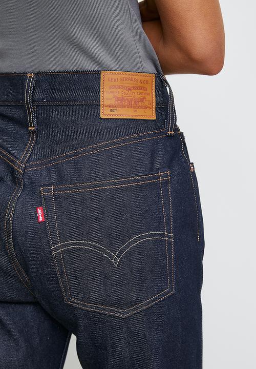 501® Rigid Jeans - Lined Up Selvedge Dark Indigo