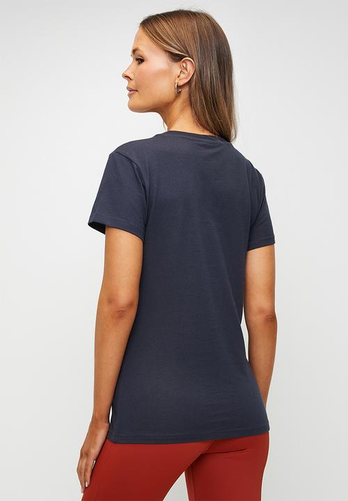 Reebok - Wren 2 Colour Logo Crew Ss Tee - Vector Navy