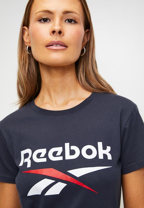 Reebok - Wren 2 Colour Logo Crew Ss Tee - Vector Navy