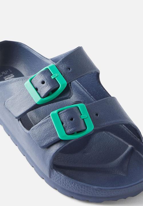 Cotton On - Twin strap slide - deep dive/deep mint