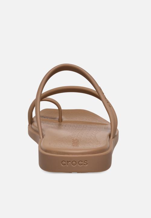 Crocs - Miami i toe loop sandal - milk chocolate