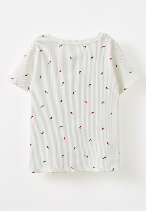 Cotton On - Raya baby tee - vanilla/mini rose