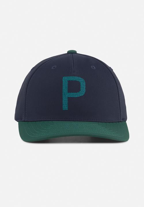 PUMA - Crafted P Cap - Deep Navy-Green Terrain