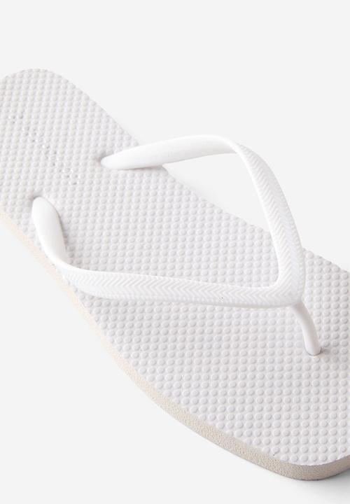 Cotton On - Square toe flip flop - white