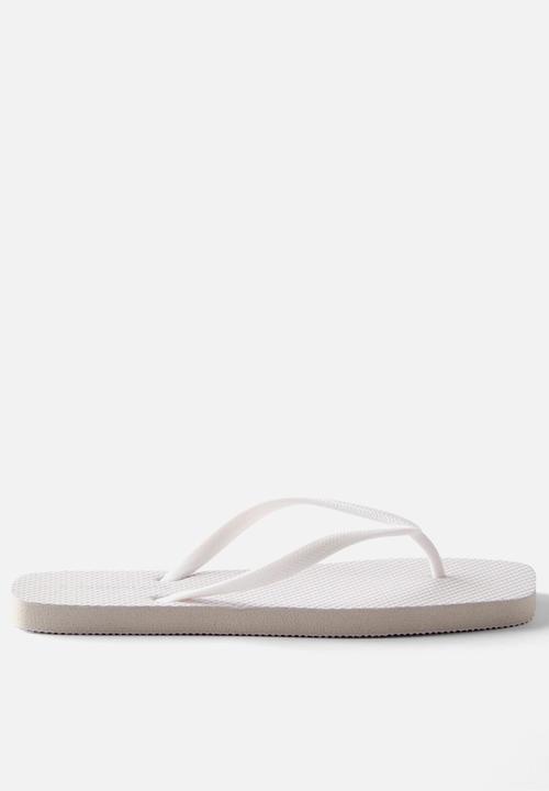 Cotton On - Square toe flip flop - white